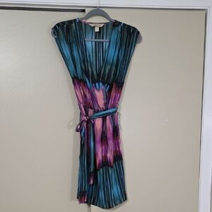Nordstrom Presley Skye Blue and Pink Silk Dress Size Small New